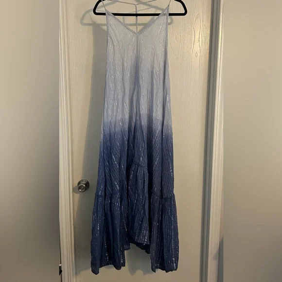 Santa Naturals | Gradient Blue ombré Maxi Dress | Size S/M - Picture 2 of 8